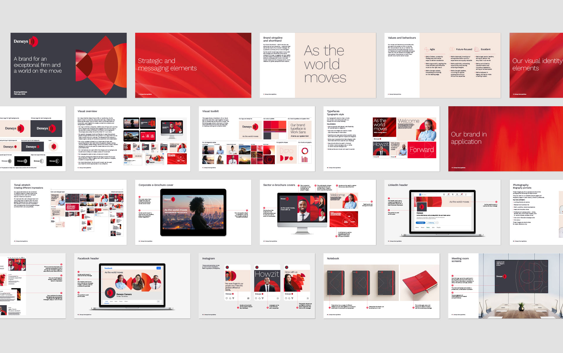 Deneys brand guidelines and corporate document layout